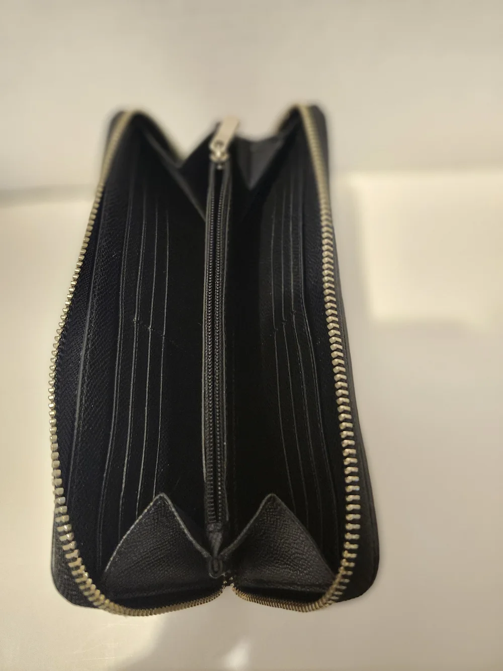 COACH Signature Zip Wallet in Black